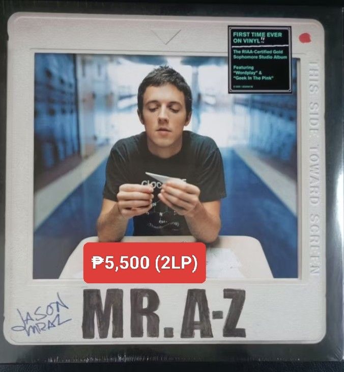 Jason Mraz - Mr. A-Z - 2LP (Category: Vinyls) located in Manila. Submitted by ramonrobin.cruz (Listing ID 1447928793, Image 1). Description: Jason Mraz - Mr. A-Z - 2LP (Brand New/Sealed made in USA.