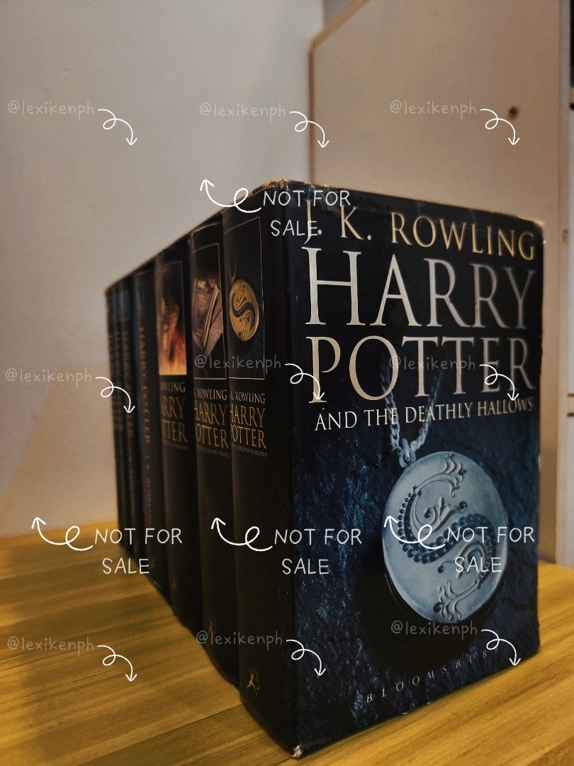 J.K. Rowling Harry Potter Complete Collection Box Set | HB (Category: Storybooks) located in Cebu City. Submitted by lexikenph (Listing ID 1447910942, Image 3). Description: NOT FOR SALE, YET. I MIGHT PUT THIS ON BID SOON. JUST DISPLAYING. 😅✨⚡🦉🪄 - Complete Harry Potter collection by J.K. Rowling - Includes all seven books - Comes in a slipcase box - Published by Bloomsbury - Ideal for any Harry Potter fan - Get the entire series together.