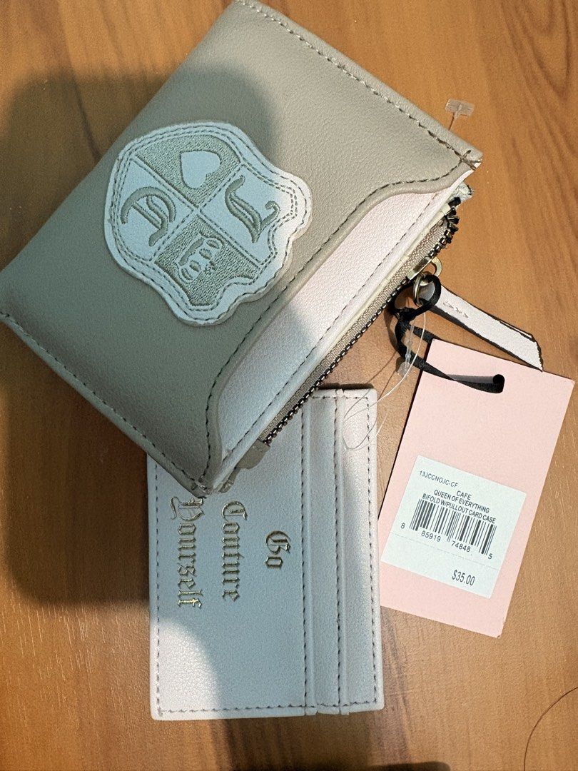 Juicy Couture Queen of Everything Card Case Wallet, Women's Fashion ...