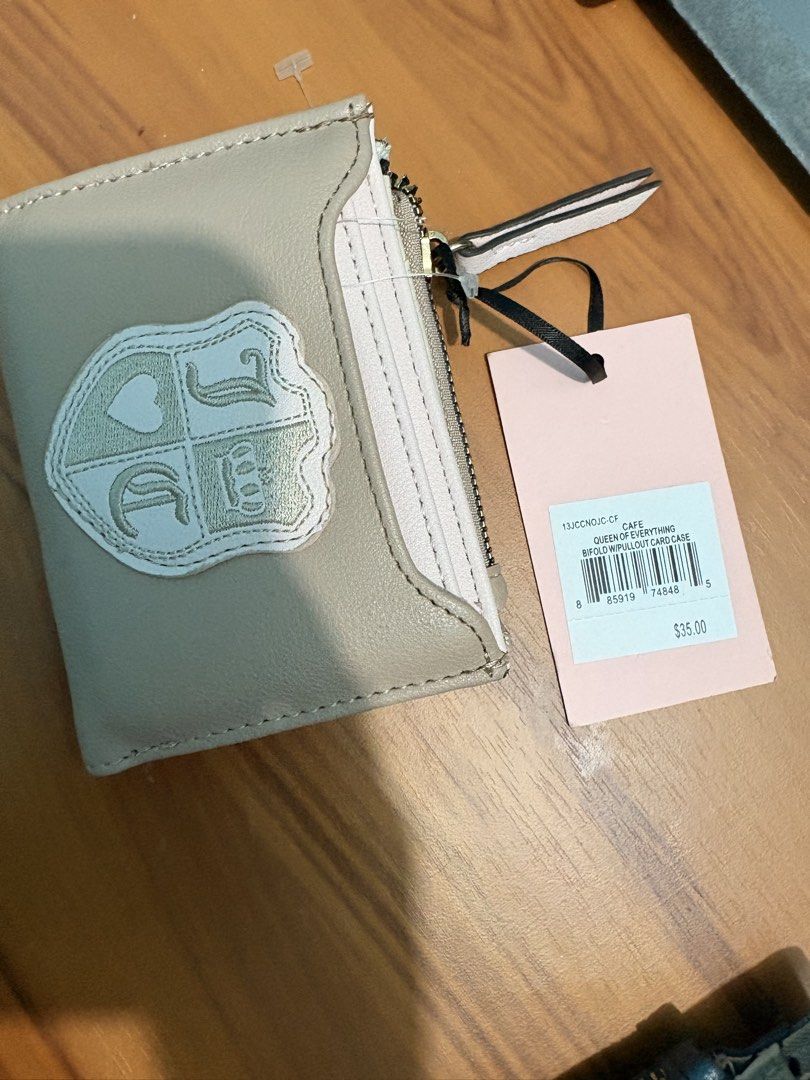 Juicy Couture Queen of Everything Card Case Wallet, Women's Fashion ...