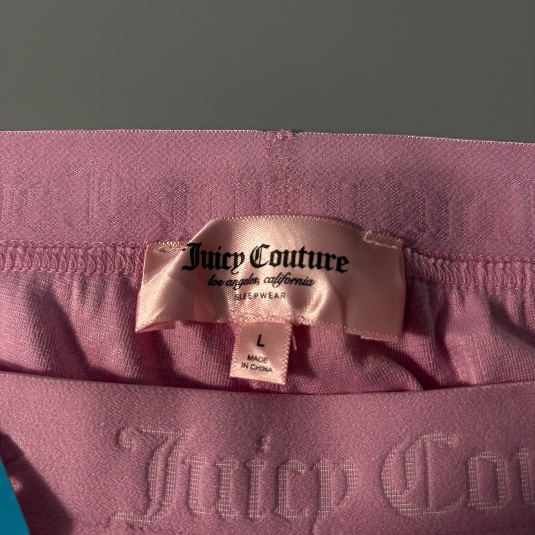 Juicy Couture Sleepwear (Category: Shorts) located in Mabalacat. Submitted by alternativegoodsco (Listing ID 1447991419, Image 2). Description: Measurements: width 34 length 11.5 hem 14 ⌗ These are thrifted/preloved, manage your expectations. ⌗ Color may vary slightly due to lighting. ⌗ Double-check measurements before purchasing. ⌗ We accept payment through Gcash, BPI, Bank Transfer. ⌗ Ship via J&T Express & Lalamove..