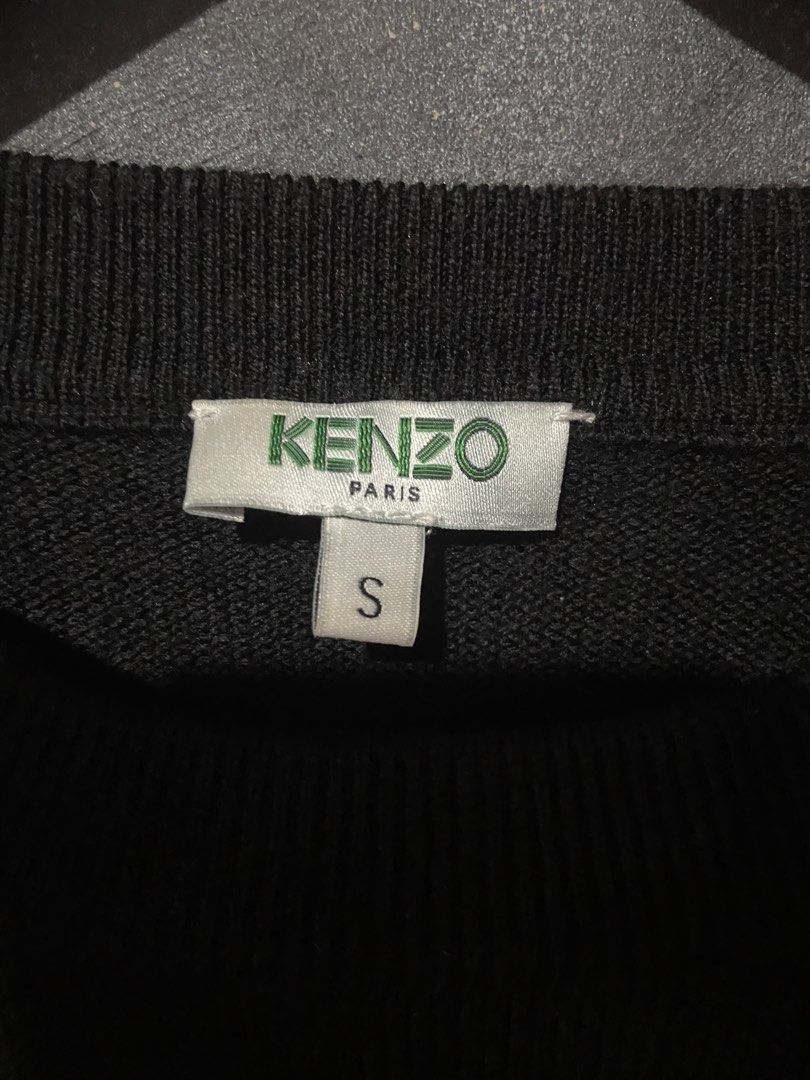 Kenzo Paris Logo Crew Knit SweatShirt (Category: Luxury Apparel) located in Naga. Submitted by gentlyusedthreads (Listing ID 1448028925, Image 3). Description: Good As New No Issue Size S on tag (stretchable) 18” W 25.5” L 10/10 color rate 10/10 condition tags already posted .