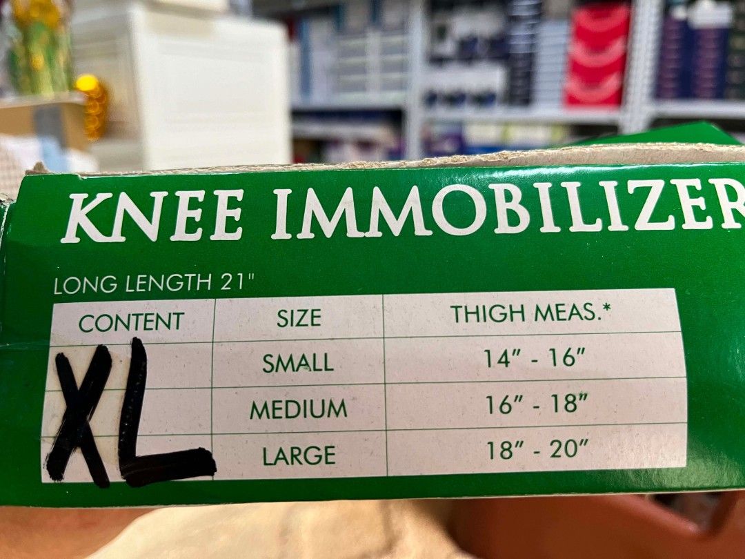 Knee immobilizer (Category: Rehabilitative Devices) located in Manila. Submitted by _lovelyvirgo17 (Listing ID 1447925883, Image 1). Description: same day delivery onhand gcash payment and bank transfer accepted location Pedro Guevara st sta Cruz Manila Philippines.