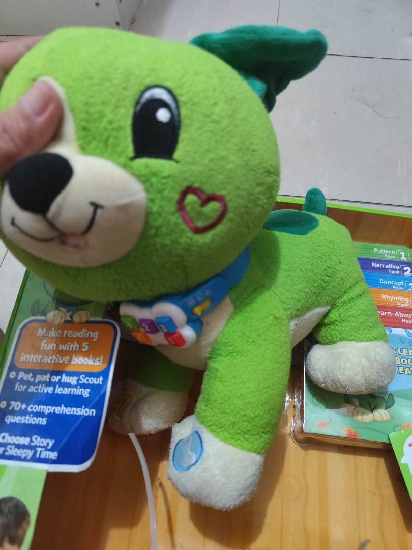 Leapfrog Read With Me Scout (Category: Infant Playtime) located in Caloocan City. Submitted by raileyathens (Listing ID 1448070162, Image 2). Description: Sealed books (unused) Well loved Scout (replace the batteries).