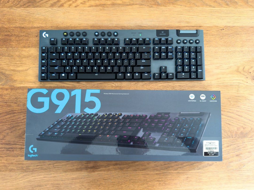 Logitech G915 Wireless RGB Mechanical Gaming Keyboard502173433280614401