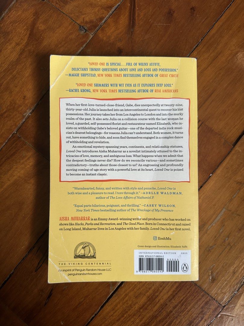Loved One Novel by Aisha Muharrar (Category: Storybooks) located in Cainta. Submitted by tomberz (Listing ID 1447952498, Image 2). Description: Loved One novel by Aisha Muharrar (Softcover) Minor folds on cover from being tossed inside bag .