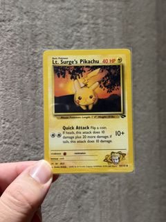 lt surge's pikachu pokemon card Lt. No.025 Ken Sugimori Pokémon TCG Lt. Surge's Pikachu