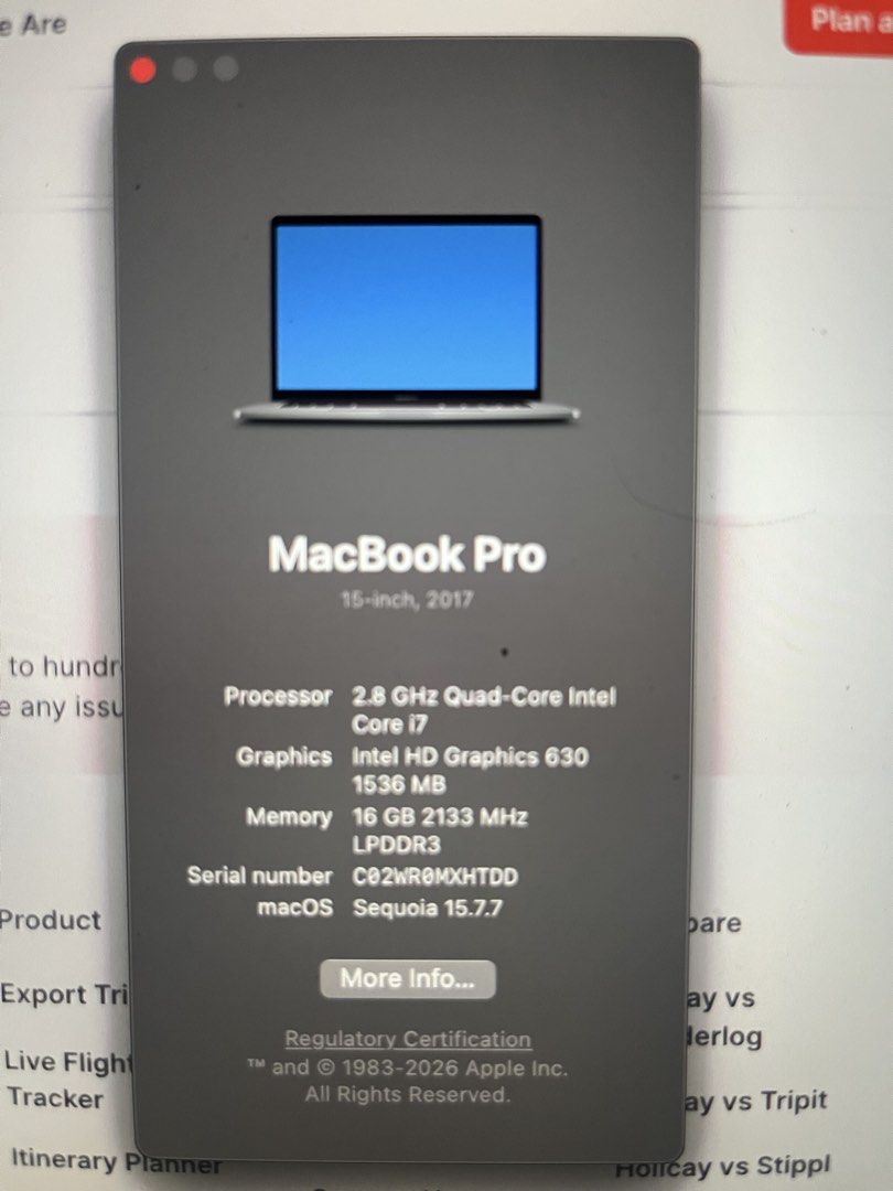 Macbook Pro 2017502177991869736960