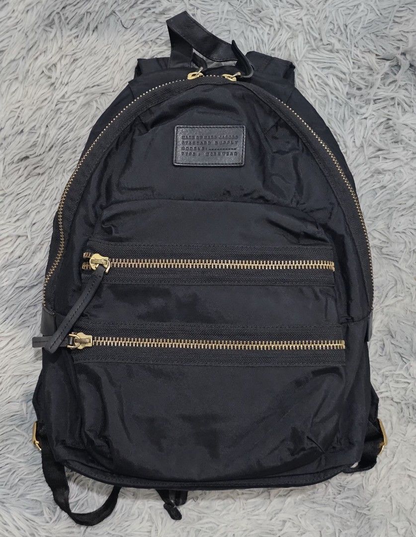 Marc by Marc Jacobs Domo Arigato Packrat backpack (Category: Luxury Bags & Wallets) located in Manila. Submitted by shio_gray (Listing ID 1447905261, Image 3). Description: Authentic H 16 x W 11.5 x D 4.5 inches.