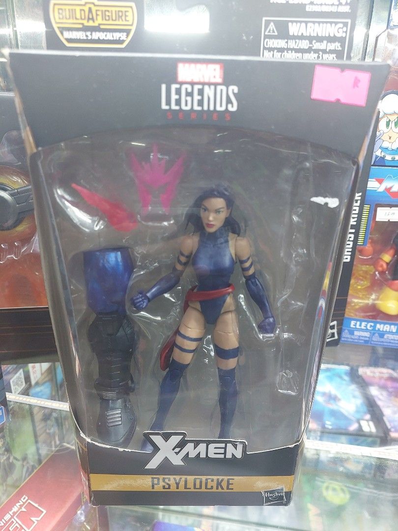 Marvel Legends X-Men Psylocke Action Figure (Category: Figurines & Statues) located in Manila. Submitted by robinshobbyshopph (Listing ID 1447900841, Image 1). Description: - Marvel Legends X-Men Psylocke Action Figure - Part of the Build-a-Figure (BAF) Apocalypse wave - Brand new and sealed in original packaging - Includes all original accessories - Pick up at Robin's Hobby shop, Shoppesville Plus, Greenhills - BPI deposit/online transfer or cas