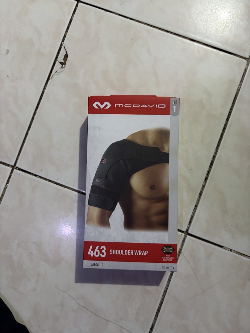 Mcdavid Shoulder wrap / Support (Category: Braces, Support & Protection) located in Cainta. Submitted by selling_caring (Listing ID 1448057830, Image 1). Description: Mcdavid Shoulder wrap/support Brand new.