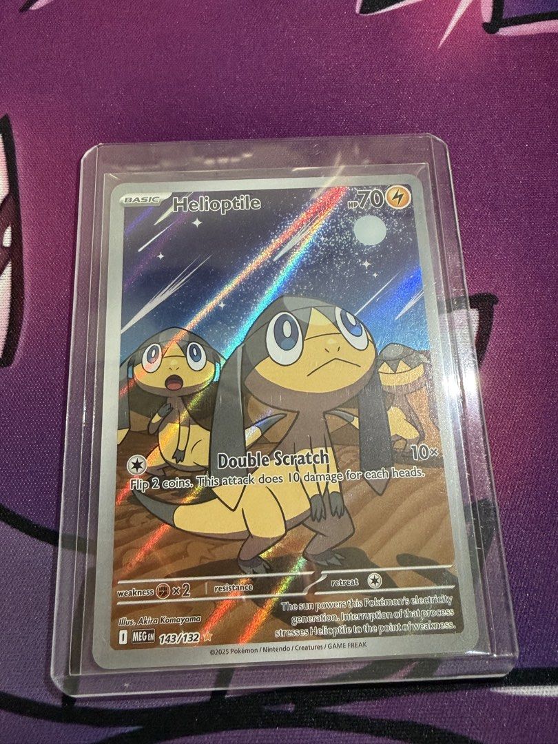 Mega evolution IR (Category: Raw Cards) located in Singapore. Submitted by froakiescorner (Listing ID 1448005985, Image 2). Description: Gumshoos 4 helioptile 3 houndstone 2.5 .