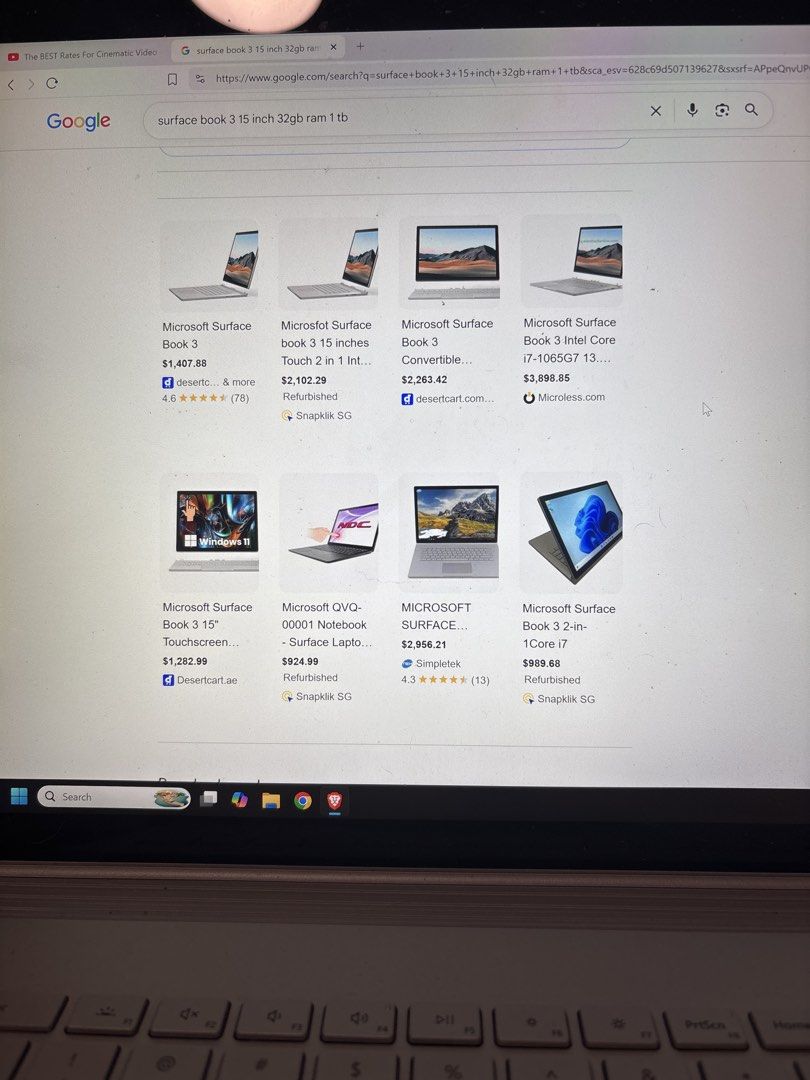 Microsoft Surface Book 3 15-inch i7 32GB RAM 1TB SSD