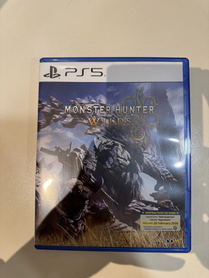 Monster Hunter Wilds — PS5 (Category: PlayStation) located in Manila. Submitted by khailakaton (Listing ID 1448004052, Image 1). Description: - Like New Monster Hunter Wilds for PS5 - Includes UNUSED Limited Bonus Voucher Code - Voucher Valid Until: February 28, 2030.