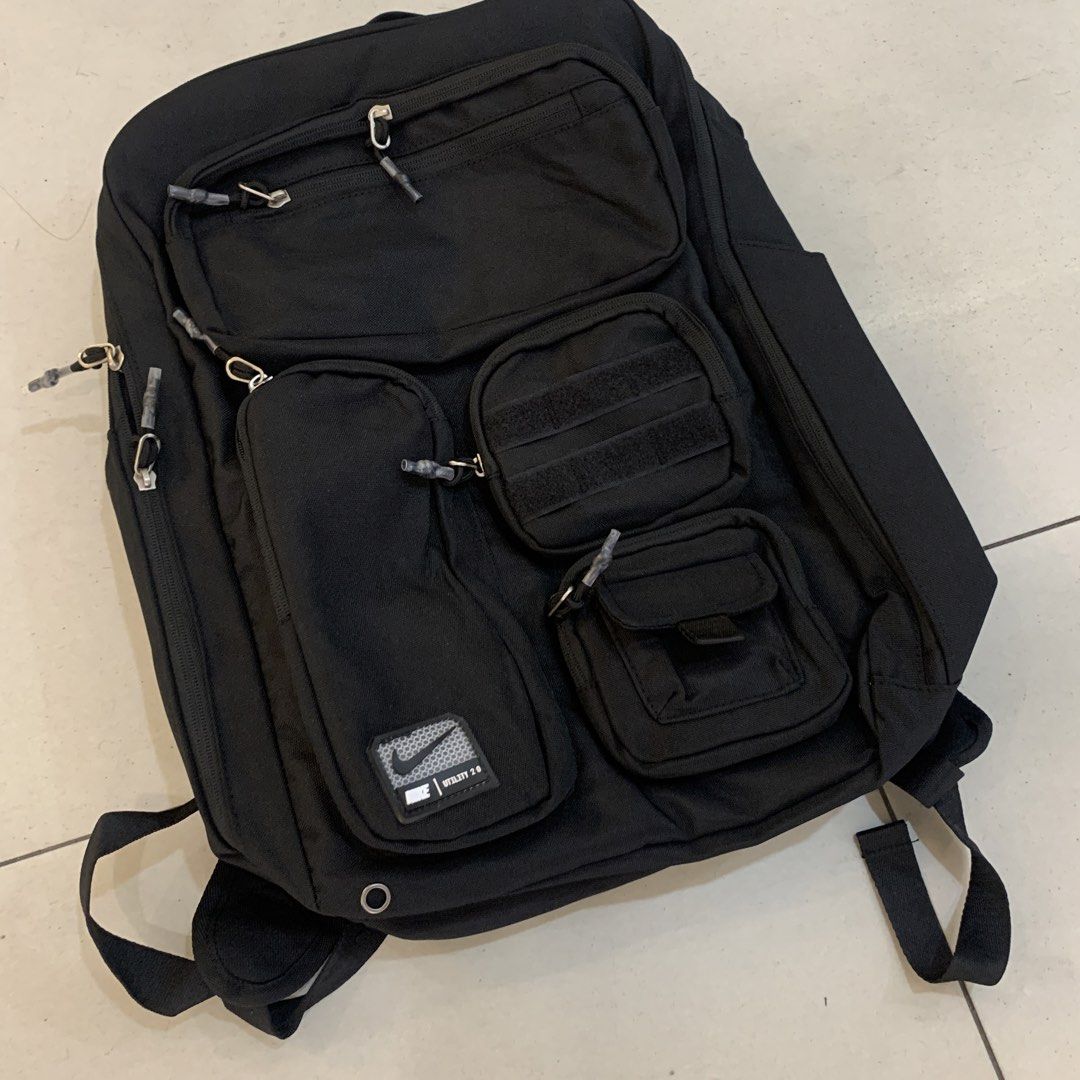 Nike Utility speed 2.0 bag black (Category: Backpacks) located in Pasig City. Submitted by paymelikelandlord (Listing ID 1448058143, Image 2). Description: SALE ONLY Nike Utility speed 2.0 bag black Backpack excellent condition as new No hidden issue no flaw Ready to wear Dm to purchase Courier 🚚 J&T express LBC cop JRS .