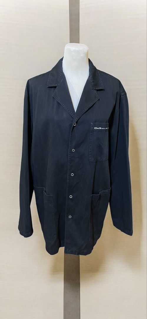 OG D&G Dolce & Gabbana Black Button-Up Jacket (Category: Coats, Jackets and Outerwear) located in Quezon City. Submitted by letsdeclutter101 (Listing ID 1447936429, Image 1). Description: OG Black D&G jacket. Button-up front with two front pockets. Small D&G logo on the chest pocket. Made in Italy. Tag size 36/50. color rate; 8/10.