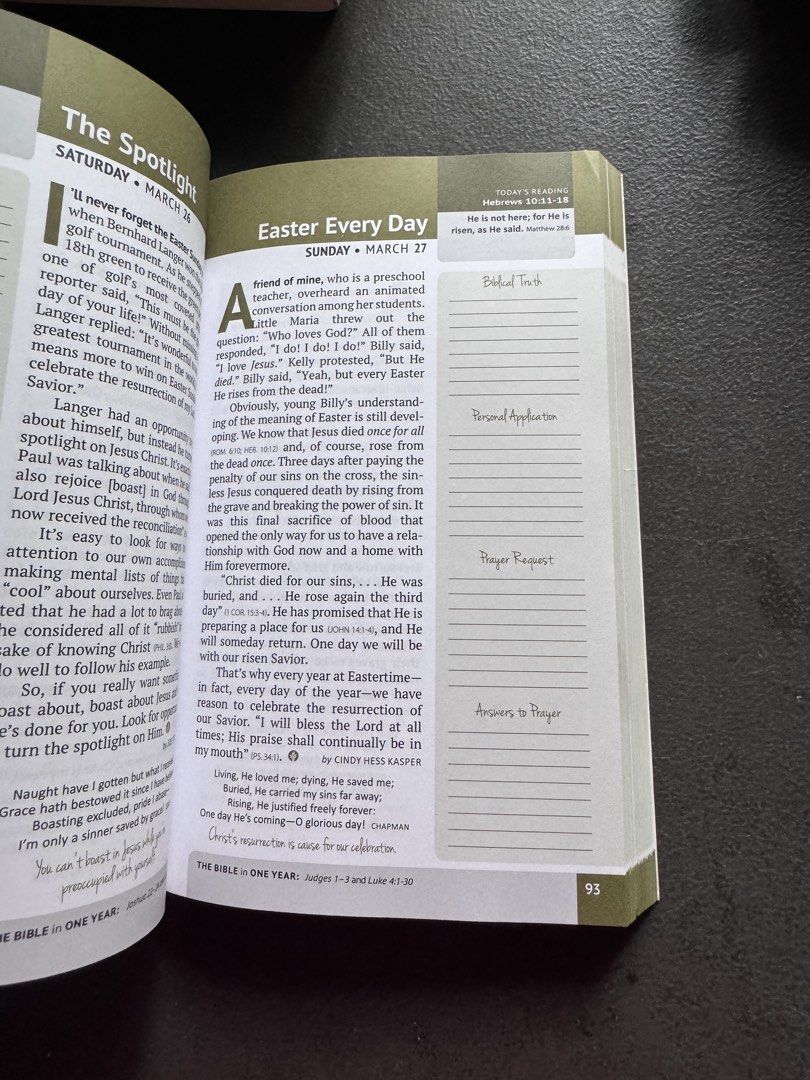 Our Daily Bread Diary Edition 2016 Devotional Book (Category: Religion Books) located in Quezon City. Submitted by happyreader (Listing ID 1447930514, Image 3). Description: Used, No writings - Our Daily Bread Diary Edition 2016 - 366 daily meditations - Features biblical teaching and practical insights - Designed for encouragement and spiritual energy - Ideal for daily reflection and prayer - Includes space for personal application and prayer re