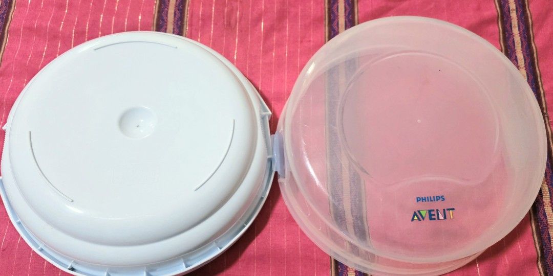 Philips Avent Microwave Steam Sterilizer. (Category: Breastfeeding & Bottle Feeding) located in Malolos. Submitted by candyproj (Listing ID 1448039311, Image 3). Description: Philips Avent Microwave Steam Sterilizer. This product uses natural steam to kill 99.9% of harmful germs and bacteria on baby feeding equipment without the use of chemicals. Key Specifications & FeaturesCapacity: Designed to hold up to 4 to 6 Philips Avent bottles and access