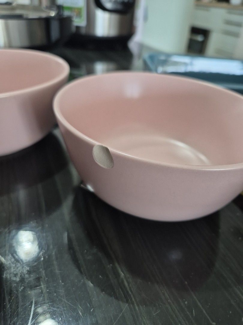 IKEA Pink Ceramic Dinnerware Set - Plates and Bowls501709478445066245
