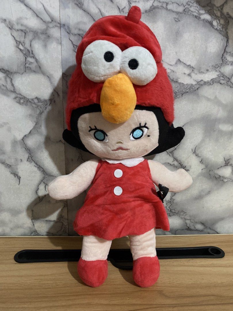 Pop Mart Cry Baby Molly x Elmo (Category: Plushies & Soft Toys) located in Caloocan City. Submitted by izzyjelly (Listing ID 1448004270, Image 1). Description: - Adorable Cry Baby plush toy - Comes with a cute red Elmo-style hat - Dressed in a charming red dress - High-quality details, great for display - Ideal for Cry Baby collectors and fans - Approximate size: [insert height here if known].