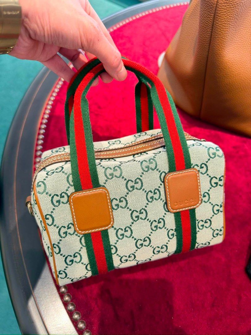PRE ORDER- Gucci Web Boston Bag (Category: Cross-body Bags) located in Manila. Submitted by issavee (Listing ID 1447898353, Image 3). Description: Brand new and authentic Sobrang daming pwede ilagay😍 Local sf c/o buyer.