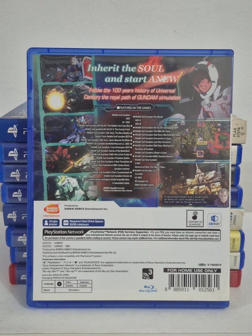PS4 SD Gundam G Generation Genesis Game (Category: PlayStation) located in Paranaque City. Submitted by millictea (Listing ID 1448024160, Image 2). Description: - SD Gundam G Generation Genesis for PlayStation 4 - Relive 100 years of Universal Century history - Features a vast array of Mobile Suits - Developed by BANDAI NAMCO Entertainment - Disc format: Blu-ray - Region: 3 - Ideal for any Gundam enthusiast! MOP: GCash/GoTyme/Maya/MariBank.