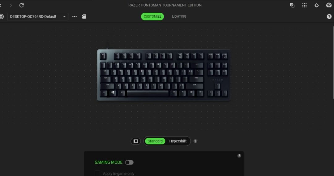 Razer Hunstman Tournament Edition (Category: Computer Keyboard) located in Kuala Lumpur. Submitted by wanclicktrading (Listing ID 1447969309, Image 2). Description: Razer Huntsman Tournament Edition (TKL) keyboard - Lightly used - Good working condition - No issue - Optical Linear Red switches (fast, smooth actuation) - Tenkeyless - Razer Chroma RGB lighting - Comes with keyboard + Type-C cable.