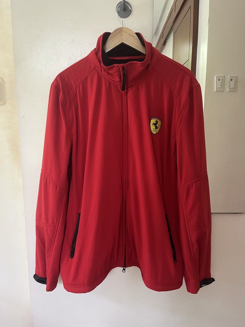 Red Ferrari jacket | XL (Category: Coats, Jackets and Outerwear) located in Muntinlupa City. Submitted by kels.enric (Listing ID 1448033771, Image 1). Description: Red Ferrari Jacket Size XL Issues: Zipper is difficult to zip up Please pm for measurements.