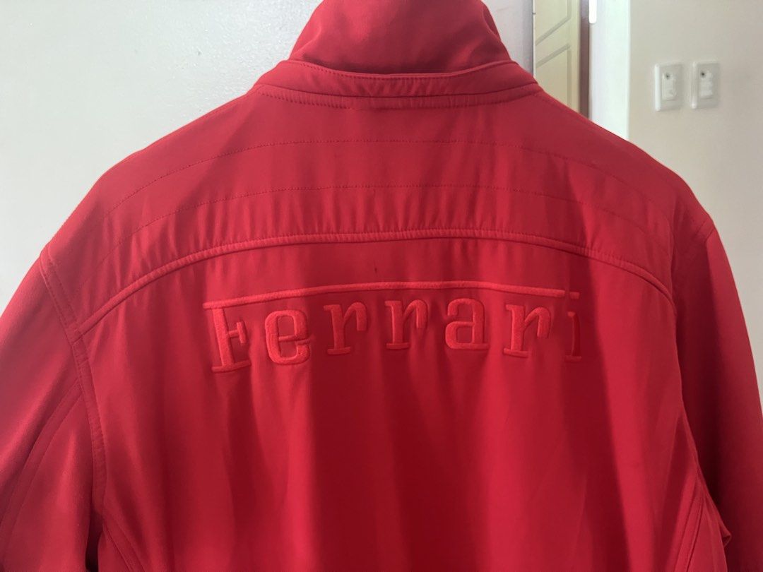 Red Ferrari jacket | XL (Category: Coats, Jackets and Outerwear) located in Muntinlupa City. Submitted by kels.enric (Listing ID 1448033771, Image 3). Description: Red Ferrari Jacket Size XL Issues: Zipper is difficult to zip up Please pm for measurements.