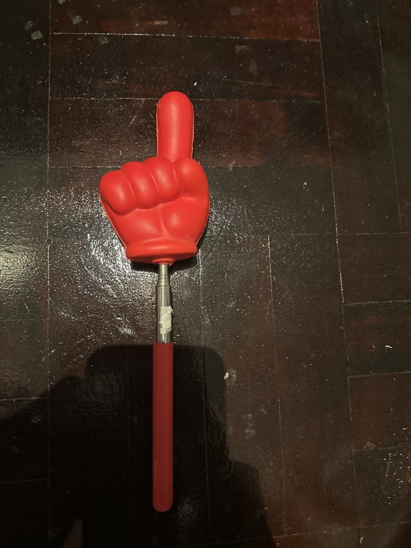 Red Foam pointer (Category: Occasions & Party Supplies) located in Singapore. Submitted by wadew (Listing ID 1448035749, Image 1). Description: Can disturb your friends and mom and siblings with this pointer damn funny .