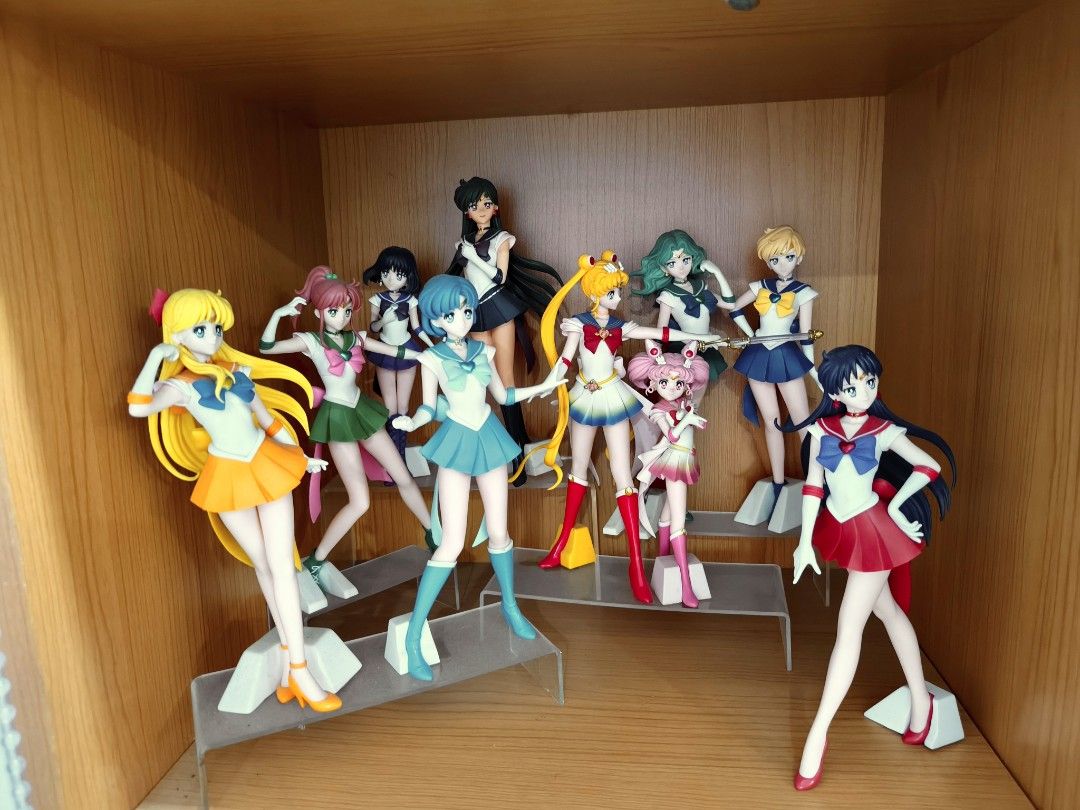Sailor Moon Action Figure Set (Category: Figurines & Statues) located in Antipolo. Submitted by grasya0015 (Listing ID 1447937692, Image 1). Description: - Complete Sailor Moon GnG set - Includes: Sailor Moon, Sailor Mercury, Sailor Mars, Sailor Jupiter, Sailor Venus, Sailor Chibi Moon, and Sailor Pluto - loose, no box - can do meet up or shipping Antipolo and nearby places..