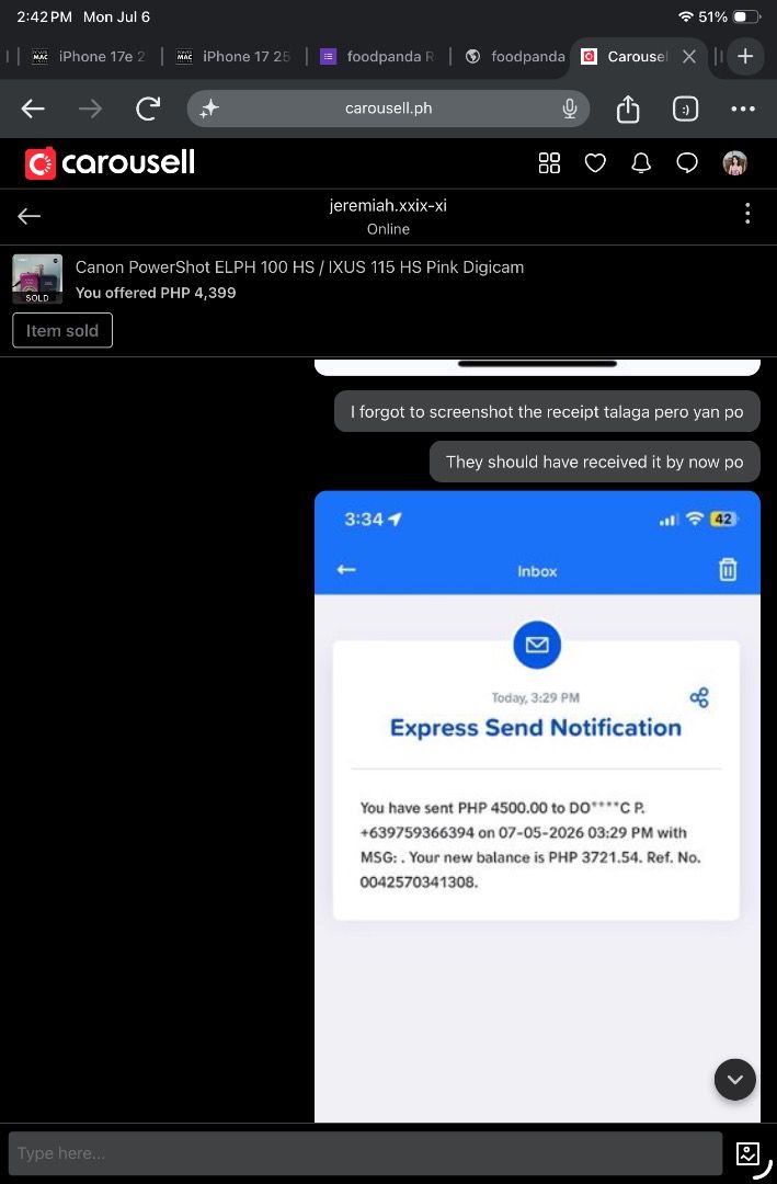 Scammer JEREMIAH, MARK JOSEPH DEQUIÑON (Category: Other Gadgets) located in Caloocan City. Submitted by noriejaneeeee (Listing ID 1447952123, Image 3). Description: SCAMMER .