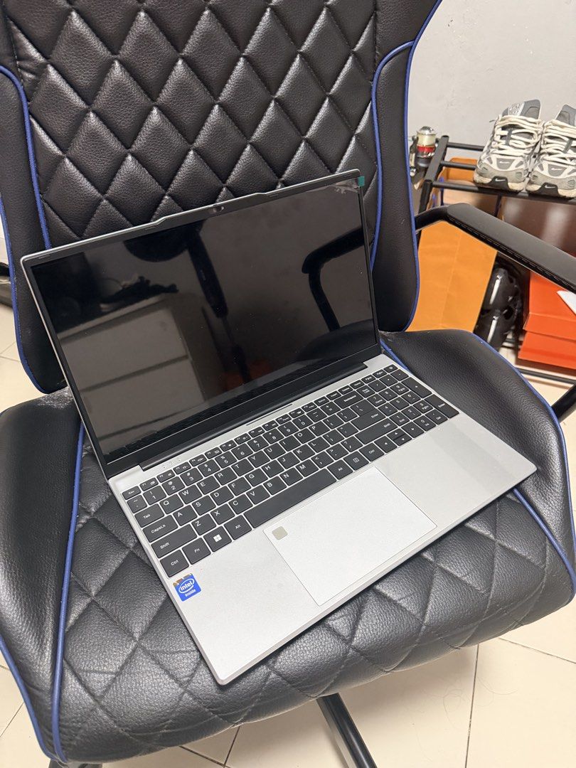 Silver Laptop with Intel Inside Sticker