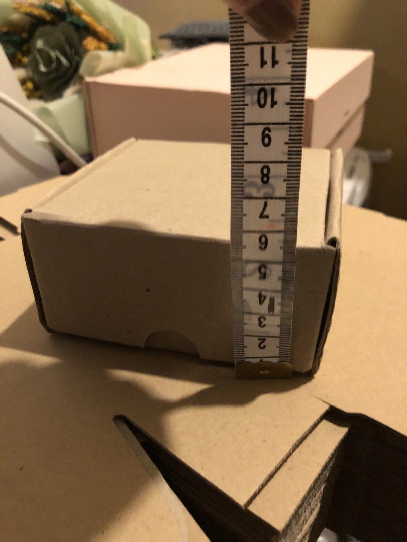 Small brown kraft mailer box (Category: Storage Boxes & Baskets) located in Quezon City. Submitted by breiice (Listing ID 1447916981, Image 3). Description: RFS: Decluttering Dimensions: 10cm x 10cm x 5cm Sturdy and ready for use 45pcs Qr payment and no cash.
