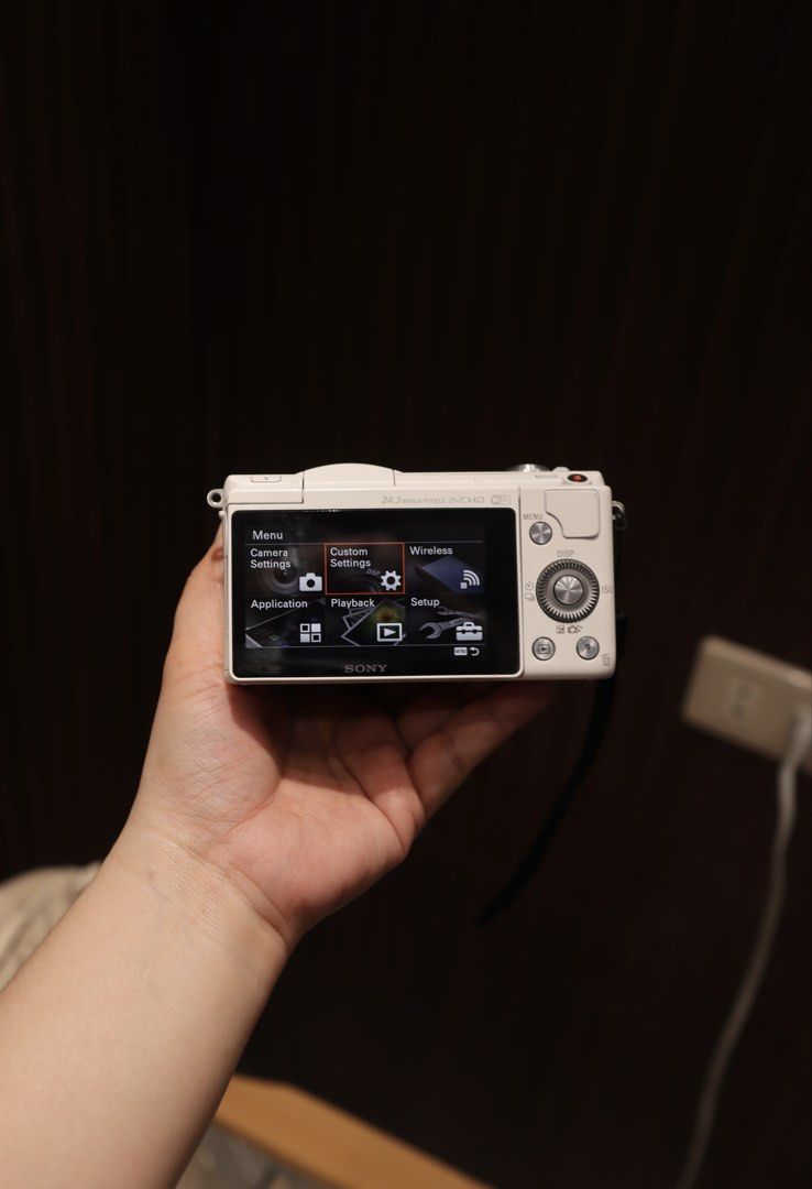 Sony a5100 with 15-45 lens White edition (Category: Cameras) located in Manila. Submitted by jaimeeloutan (Listing ID 1448044331, Image 3). Description: for sale Sony a5100 Mirrorless with 16-50 lens 21,490 only Almost new pocket size camera 💰21,490 only fix price posted lowest price in market best seller for photoshoot and video good condition No issue White edition color - Sony a5100 Mirrorless with 16-50 sony lens built with flash 24.3MP APS-