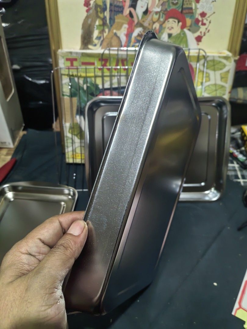 Stainless Steel Tray Set (Category: Other Kitchenware & Tableware) located in Cebu City. Submitted by dudes_villanueva (Listing ID 1447888348, Image 2). Description: 3-Piece Stainless Steel Tray Set Brand New 📌 Designed for food prep, storage, or display. 📌 The set typically includes a rectangular tray, a matching drainage rack (grid), and lid. 📌 It is often marketed as a fresh-keeping food container for organizing ingredients in the kitchen. 