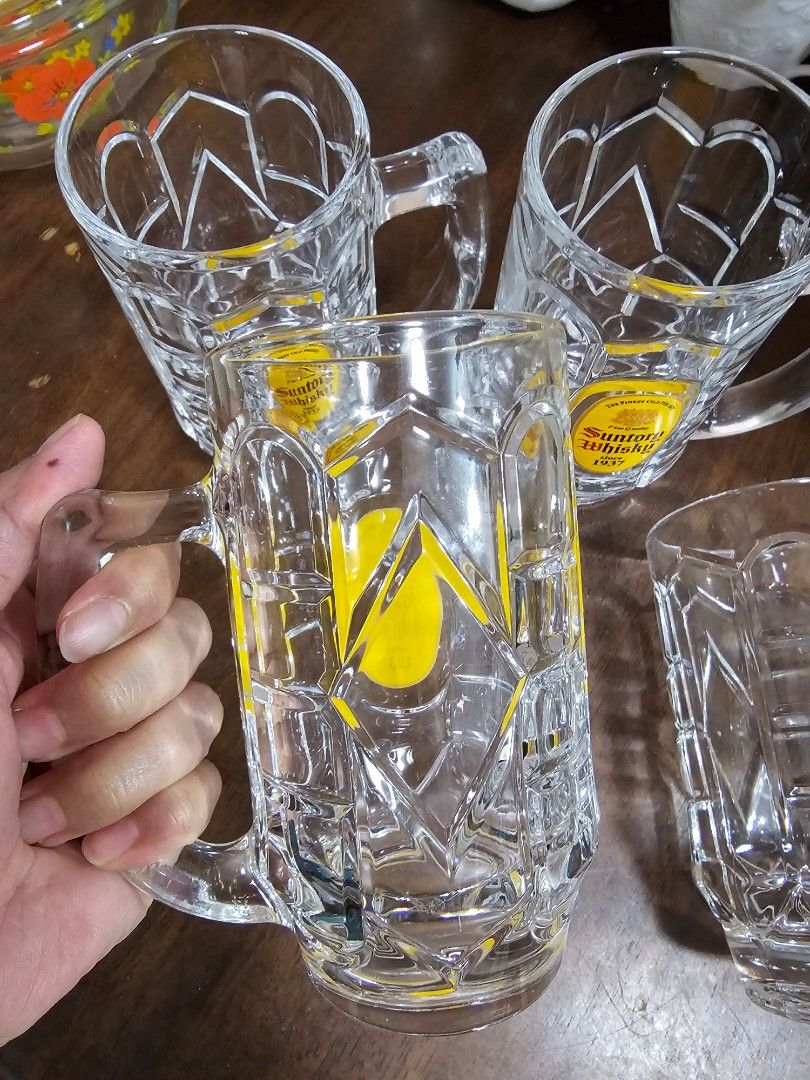 SUNTORY WHISKY Beer Mugs - Per piece (Category: Water Bottles & Tumblers) located in Quezon City. Submitted by senyoramaria (Listing ID 1447960015, Image 3). Description: SUNTORY WHISKY Beer Mugs 3 inches in diameter 5.5 inches tall Php250 each 3 pcs available.