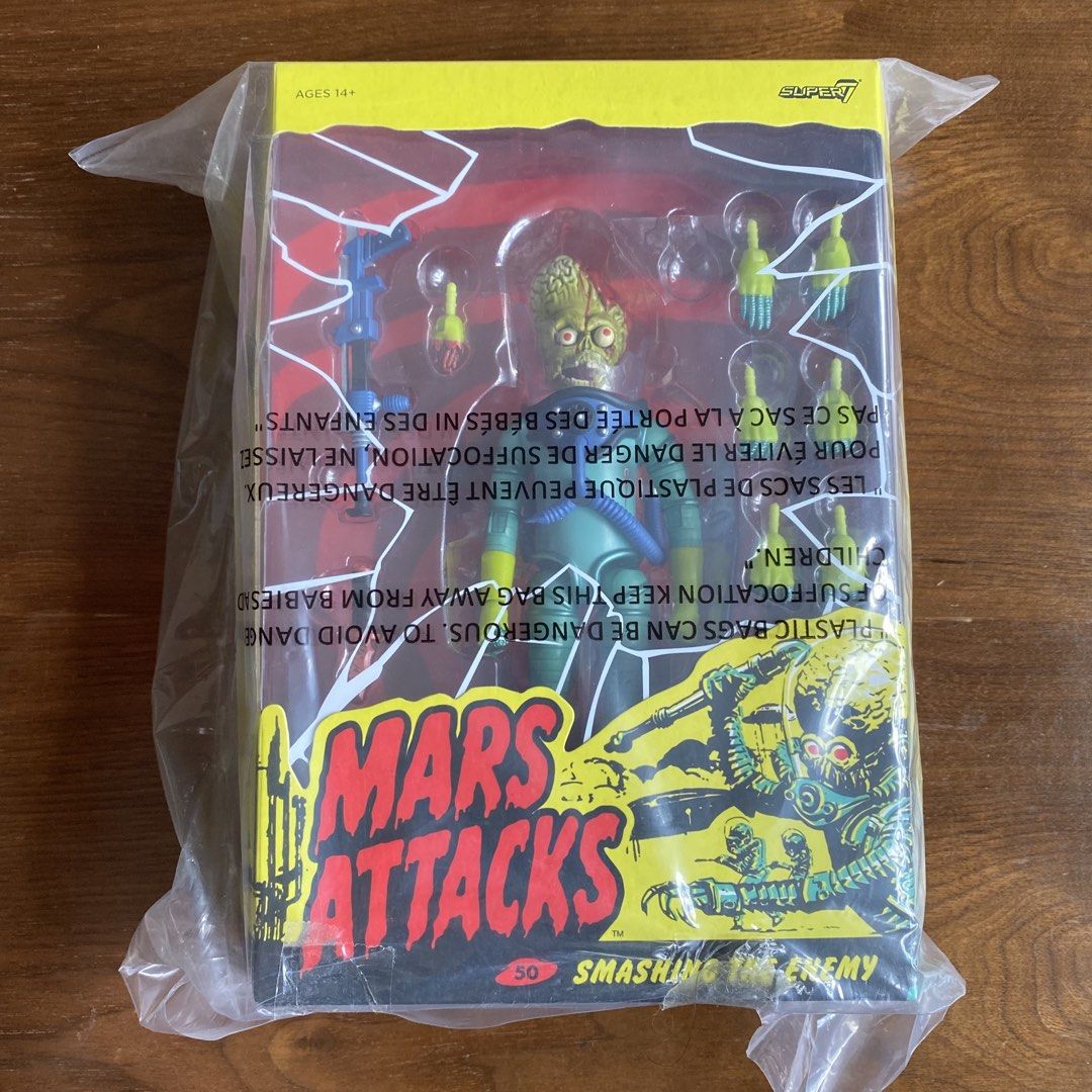 Super7 Mars Attacks! 公仔 （分類：手辦雕像）位於 Hong Kong。 由 chefl 提交（商品編號 1448032776，圖片 1）。簡介： 開過一次出黎睇，入番箱 然後冇掂過。