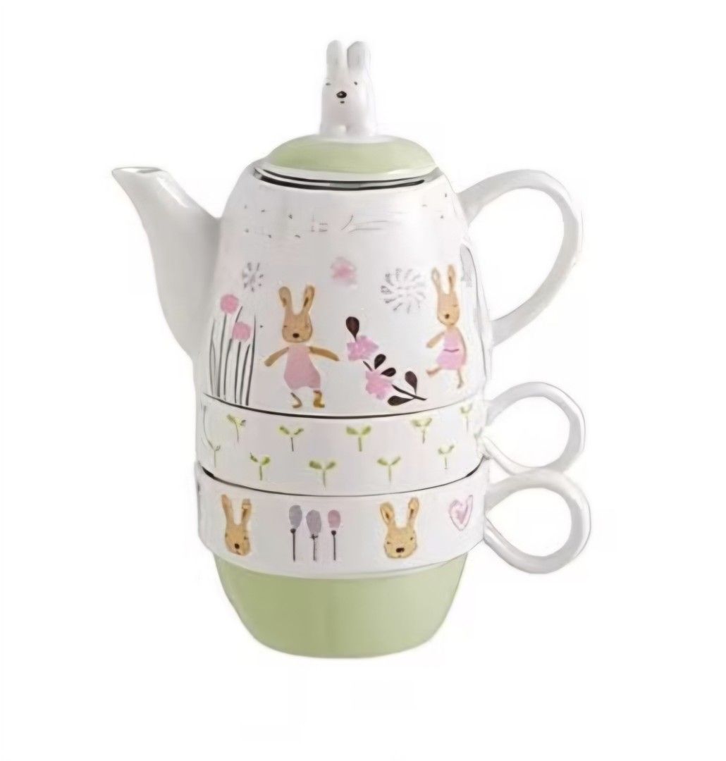 Teapot and Cup Set cute bunny
