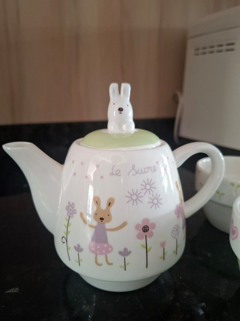 Teapot and Cup Set cute bunny501707932885985283