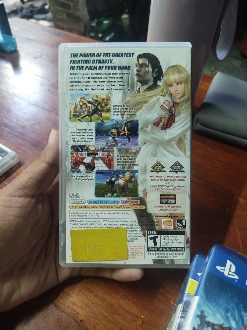 Tekken Dark Resurrection PSP Greatest Hits UMD (Category: PlayStation) located in Binan City. Submitted by pumpkiiin02 (Listing ID 1447947578, Image 2). Description: - Tekken Dark Resurrection for PSP - Greatest Hits version - Includes original UMD disc - Includes original case - Classic and great fighting game for portable play.
