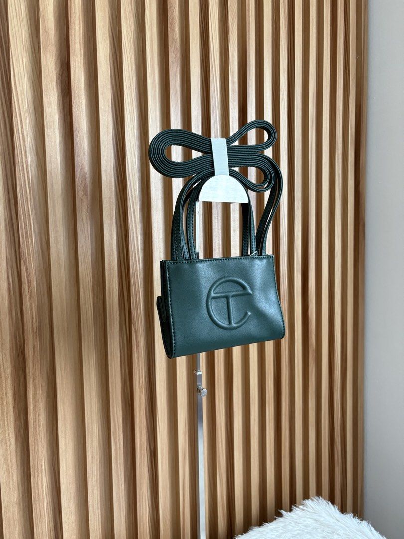 TELFAR SMALL SHOPPING BAG IN DARK OLIVE (Category: Cross-body Bags) located in Imus. Submitted by dumpitlikeaqueen (Listing ID 1445366650, Image 2). Description: • From the U.S. • 1 pc. only • ETA: 1st-2nd week of July 2026 • Open for layaway • Instagram Shop: @dumpitlikeaqueen.