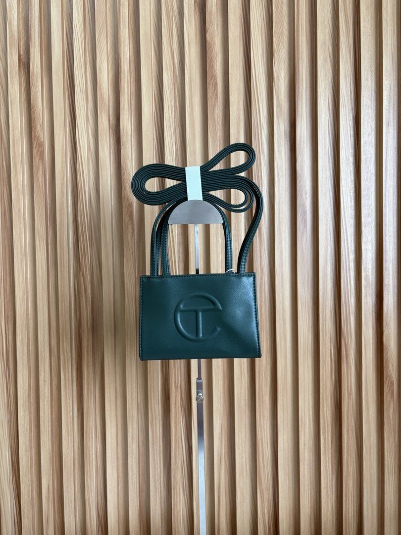 TELFAR SMALL SHOPPING BAG IN DARK OLIVE (Category: Cross-body Bags) located in Imus. Submitted by dumpitlikeaqueen (Listing ID 1445366650, Image 1). Description: • From the U.S. • 1 pc. only • ETA: 1st-2nd week of July 2026 • Open for layaway • Instagram Shop: @dumpitlikeaqueen.