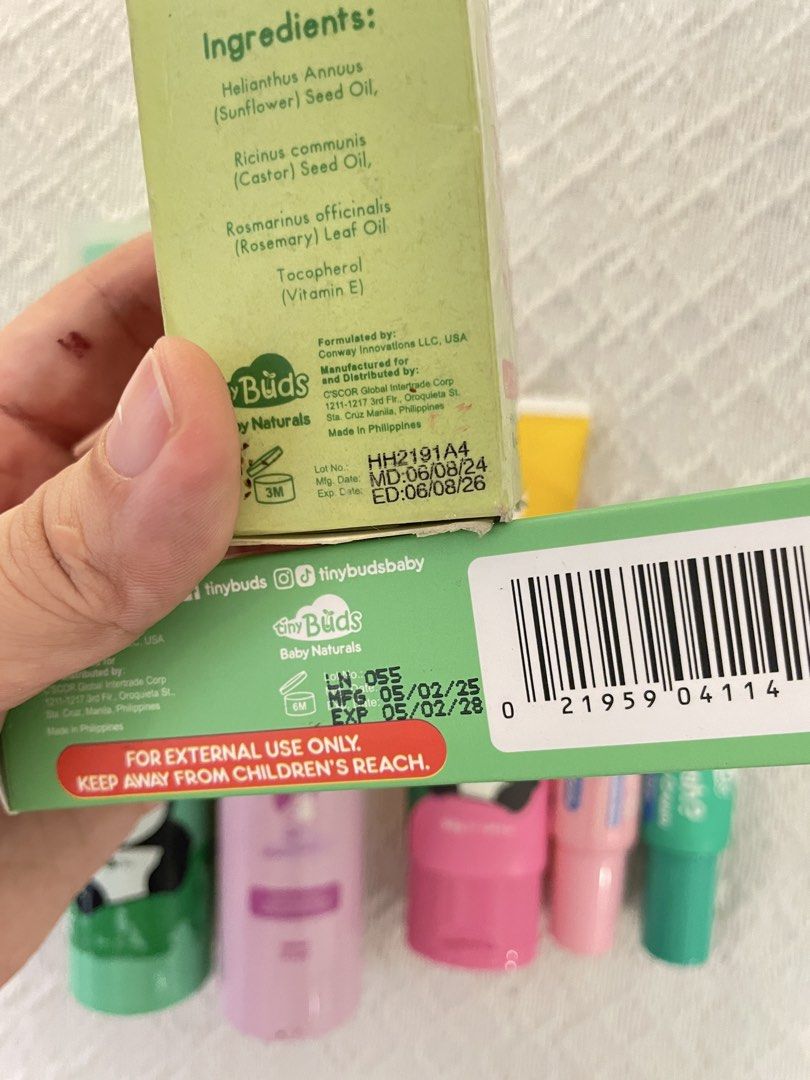 Tiny Buds (Category: Baby Toiletries & Grooming) located in San Juan, La Union. Submitted by true.declutteringmomma (Listing ID 1447900156, Image 2). Description: Excess stock. Yong barrier cream and the 2 products in boxes: never been used. Some have been used to about 50% na. Kindly note the expiry for some of these as photographed..