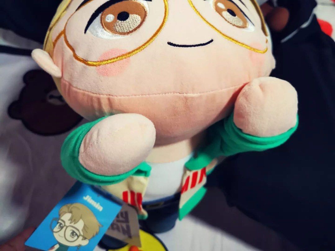TinyTAN Jimin Plush Toy BTS Official Merchandise (Category: Plushies & Soft Toys) located in Cavite. Submitted by strawberryandsunset (Listing ID 1448076420, Image 1). Description: - Official TinyTAN Jimin plush toy - Authentic BTS merchandise - Brand new with tag still attached - Super cute and incredibly soft - Ideal for BTS fans and collectors.