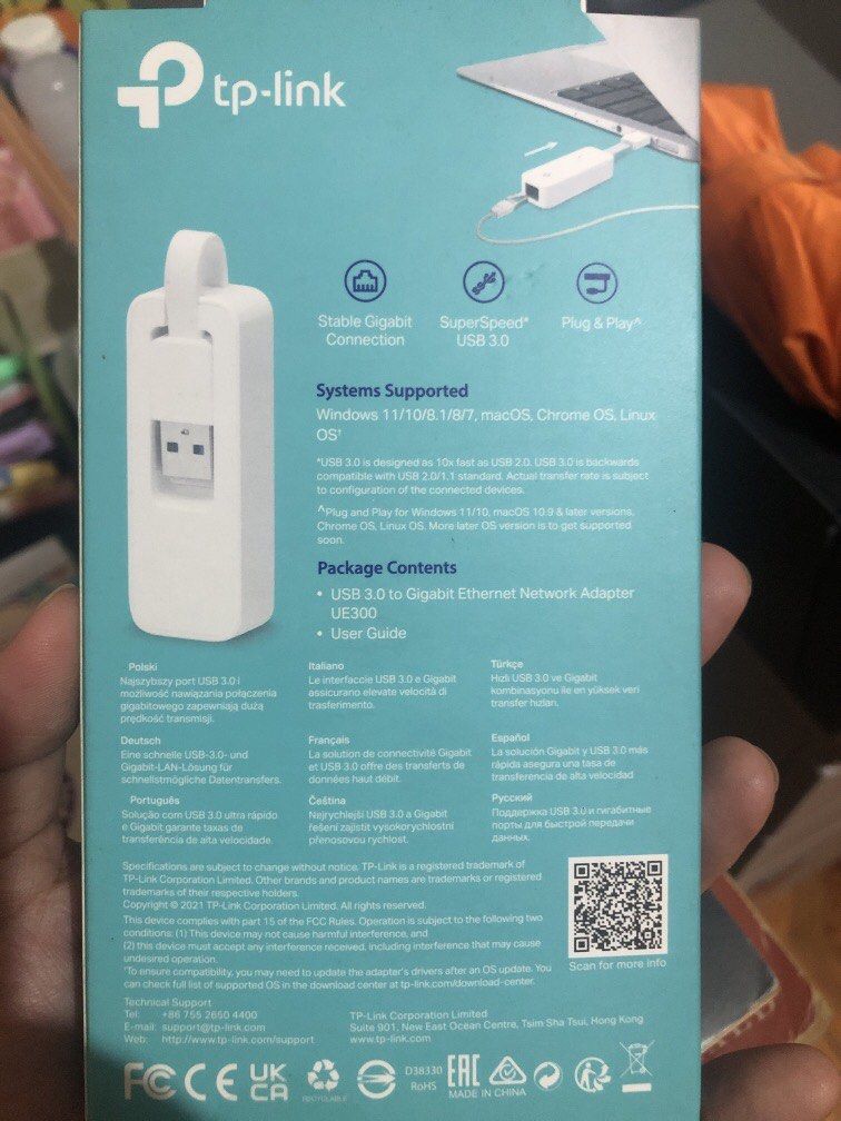 Tp-link USB 3.0 to Gigabit Ethernet Adapter (Category: Cables & Adaptors) located in Taguig. Submitted by simplypat00123 (Listing ID 1447952900, Image 2). Description: .