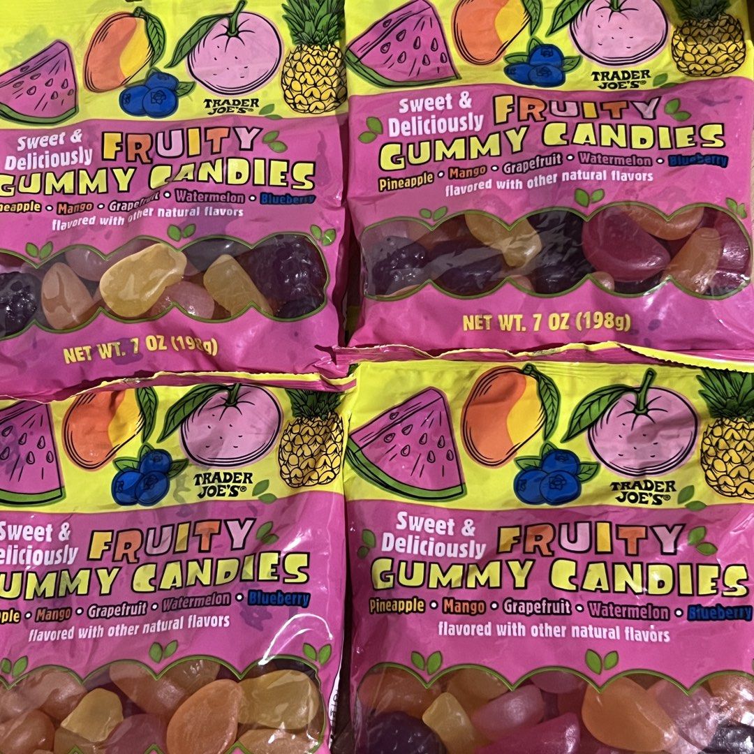 Trader Joe's Gummies And Candies (Category: Other Food & Drinks) located in Las Pinas. Submitted by peterjackstone (Listing ID 1447901070, Image 1). Description: 🍬 Trader Joe’s Candies Fruity Gummy Candies ₱360 Butter Caramel Hard Candies ₱425 Sour Jelly Beans ₱425 Milk Chocolate Gummy Bears ₱580 Gaggle of Gummy Candy ₱555 Organic Teeny Tiny Gummy Bears ₱190 Scandinavian Swimmers Gummy Candy ₱580.