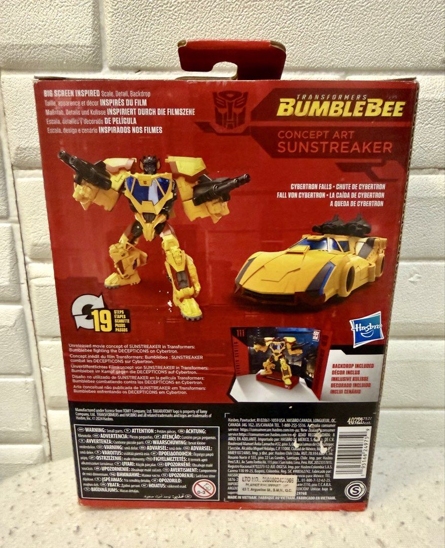 Transformers Studio Series Bumblebee Concept Art Sunstreaker 111 (Category: Vehicle & Diecast Models) located in Quezon City. Submitted by walmart28 (Listing ID 1448076472, Image 3). Description: - Takara Tomy Transformers Studio Series 111 - Bumblebee movie concept art Sunstreaker - Original packaging included - Transforms from robot mode to car mode - Ideal for Transformers collectors COLLECTIBLE BOUGHT WALMART USA SEALED TOMY TAKARA SALE PRICE