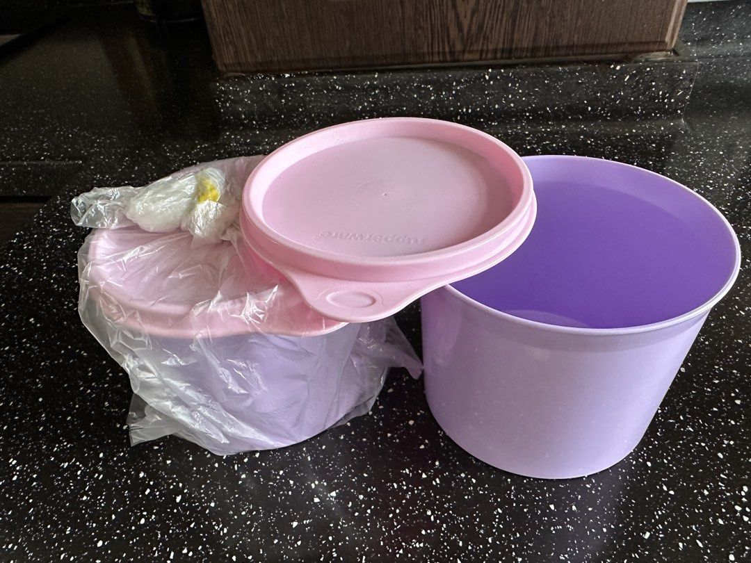 Tupperware Purple Container with Pink Lid501711048478576642