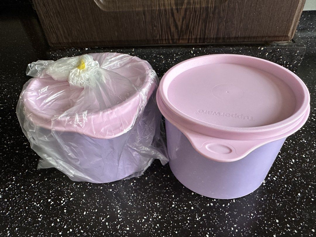 Tupperware Purple Container with Pink Lid501711048478576641